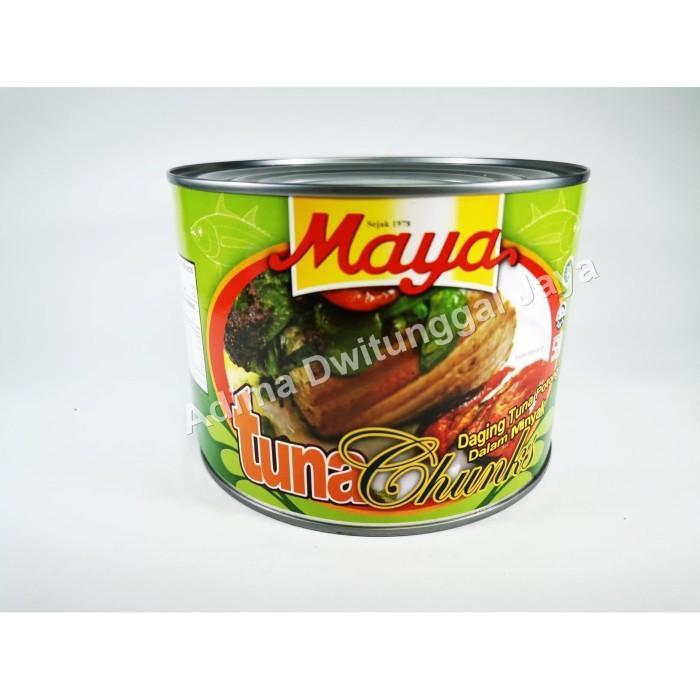 Tuna Chunk In Oil Maya 1,8 Kg / Ikan Tuna Kaleng Terjamin