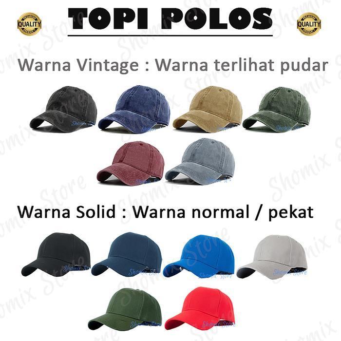 POLOS PLAIN TOPI BISBOL DISTRO CEWE COWO KEREN MANTAP