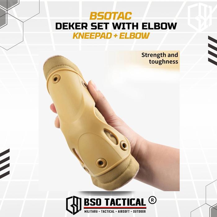 Decker Set Lutut Siku Tactical Outdoor Kneepad Set With Elbowpad Terbaik