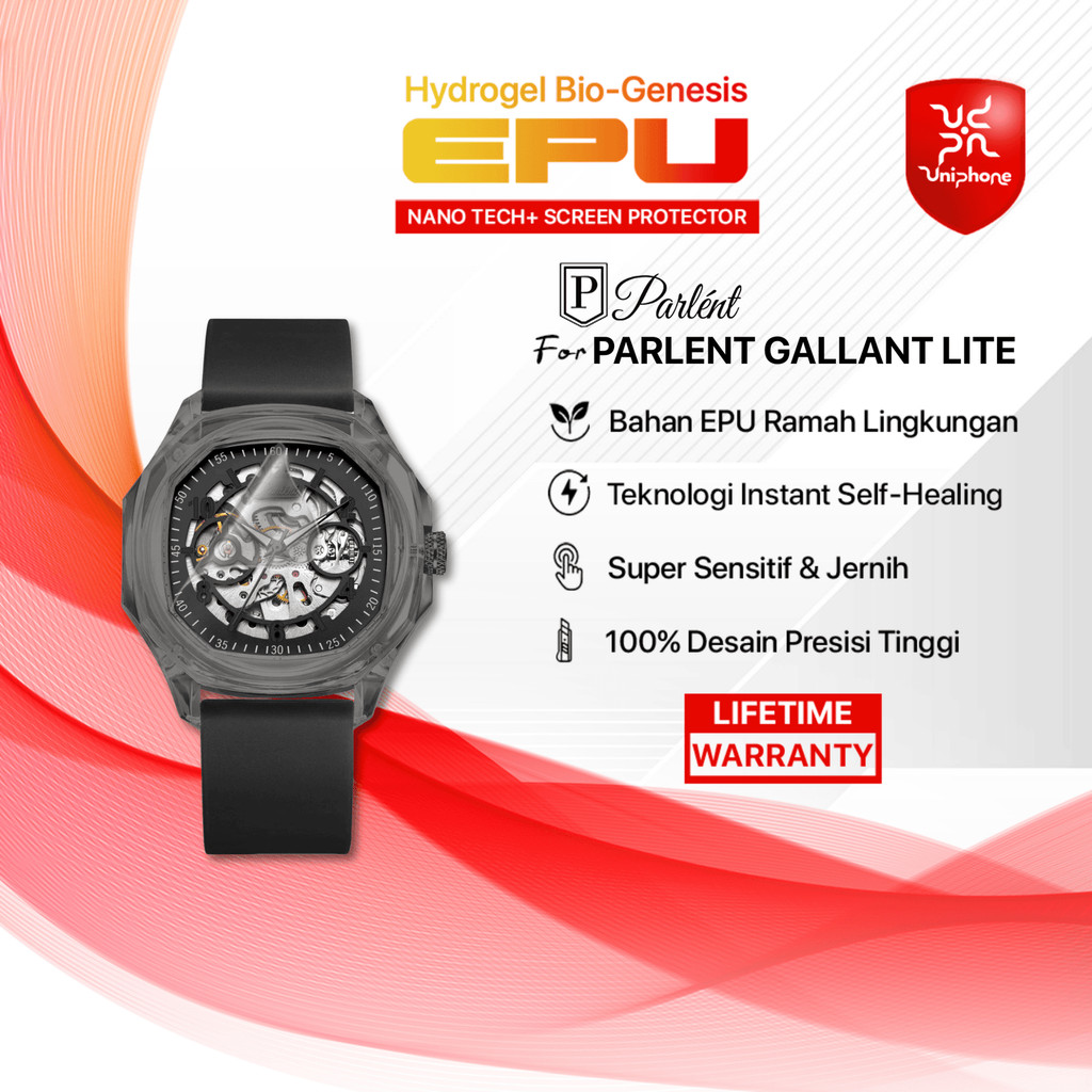 UniPhon EPU BIO GENESIS Hydrogel for PARLENT GALLANT LITE Screen Guard Protector (Nanotech 100 Recyc