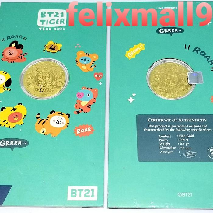Gift Series Ubs Amplop Bt21 Series 0.1 Gr Murah