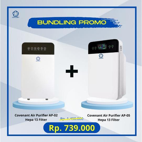 Promo Bundling Covenant Air Purifier AP-05+Covenant Air Purifier AP-02 Pembersih Udara