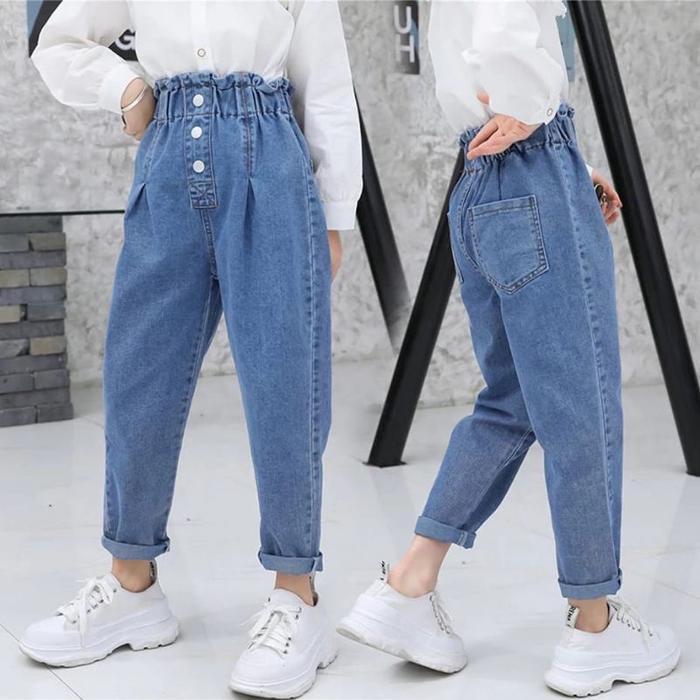 Zanetaa Celana Boyfriend Jeans Anak Perempuan