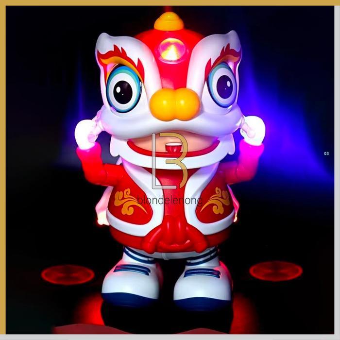 Barongsai Mainan Imlek Anak Kecil Laki Perempuan Lion Dance Musik Unik
