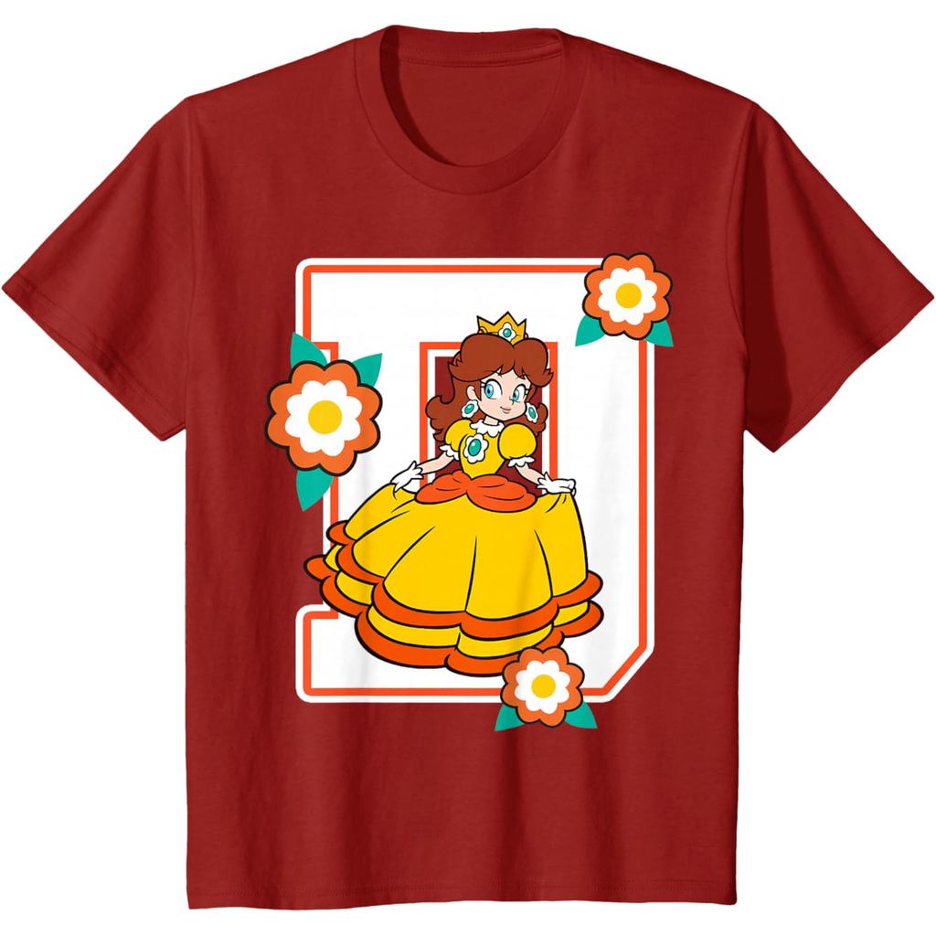 Renia Kaos Anak dan Dewasa 24s Super Mario Daisy Flowers Poster Graphic T-Shirt T-Shirt Catton Combe