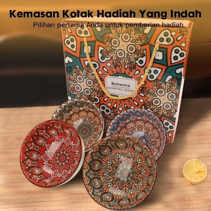 Eatkit Hampers Mangkok Set Hampers Mangkok Keramik Gift Set Hampers Souvenir Bohemian Style