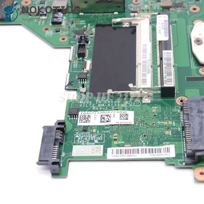 NOKOTION NEW For Lenovo ThinkPad T440P Laptop Motherboard PGA947 UMA DDR3L 00HM977 00HM971 VILT2