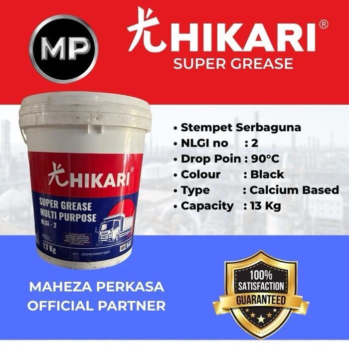 CHASSIS GREASE / GEMUK / STEMPET TOP 1 / PERTAMINA GEMUK / MERK HIKARI Black 13Kg