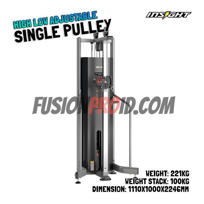 Insight Adjustable Pulley DA024 High Low Single Puley Alat Fitness Gym Komersial Import