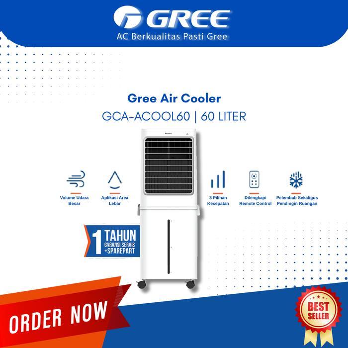 Gree Air Cooler GCA-ACOOL60 | 60 Liter | Remote Control | Kapasitas Besar | Portable Air Cooler | Ar