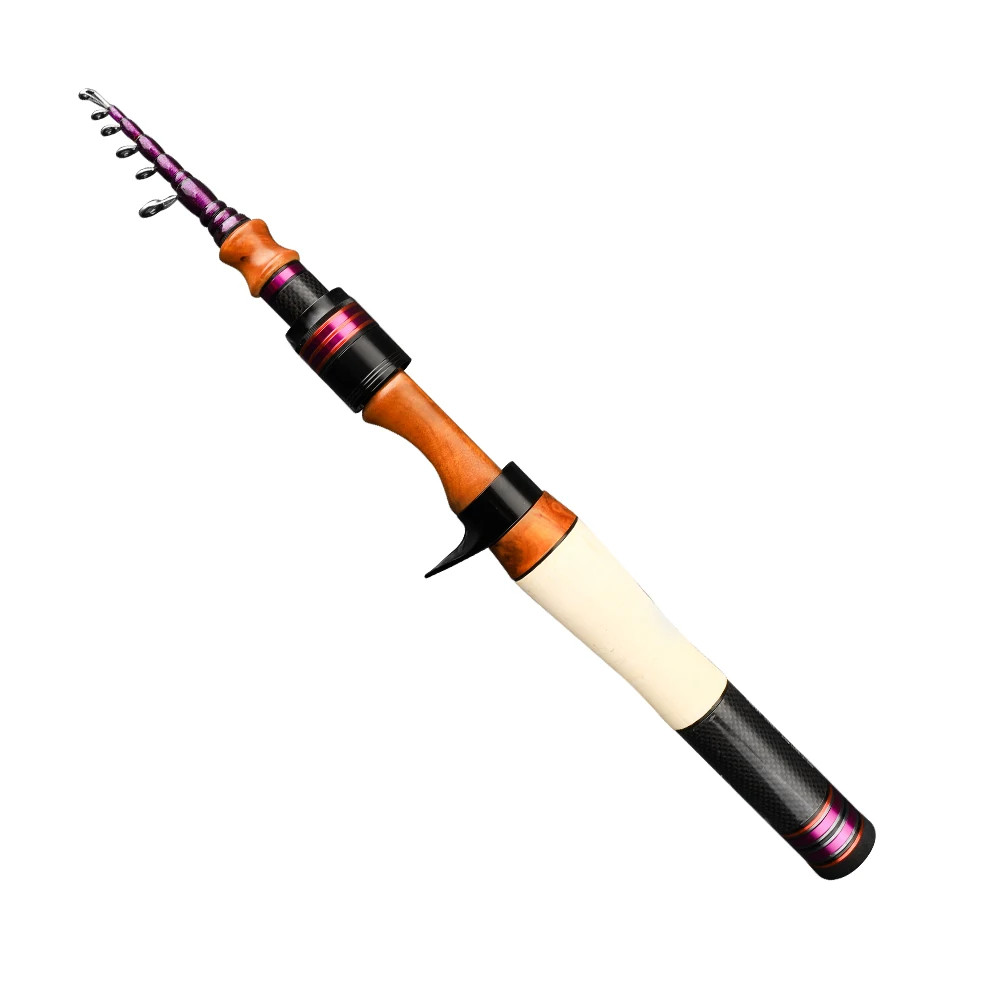 PURELURE 1.53m 1.78m UL L Carry Telescopic Lure Rod Travel Rod Trout Perch Spinning Casting Rod