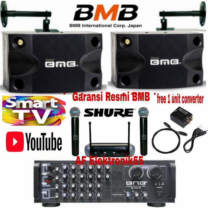 Paket Sound System Karaoke Full BMB Speaker 8 Inch + Ampli BMB Ori