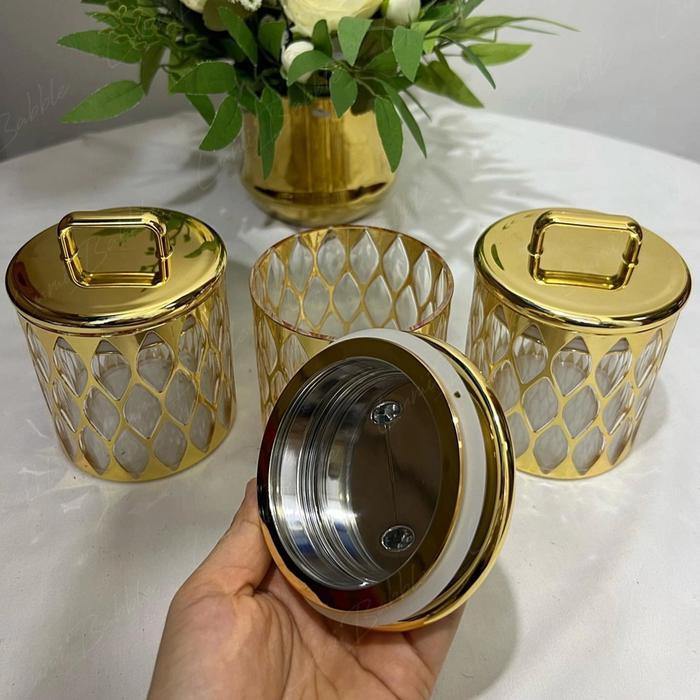 Toples Gold/Toples Akrilik/Toples Kedap Udara/Toples Clara Akrilik/Toples Arabian Jar/Toples Kedap