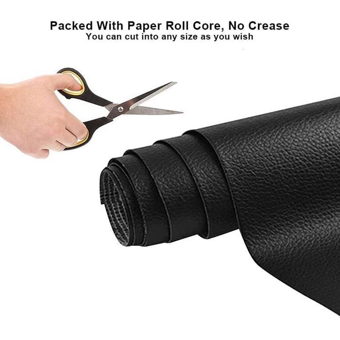 Tambal Kursi Kain Sofa Stiker Kulit Sintetis Leather Sticker Tas Lem Jok Motor Mobil Berperekat