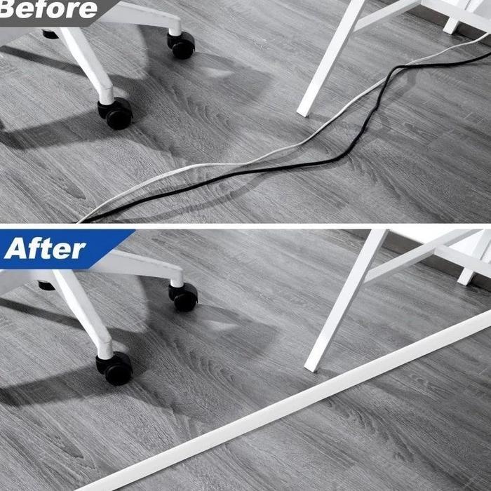 PENUTUP ATAU PELINDUNG KABEL LISTRIK UNTUK MANAJEMEN KABEL CABLE ORGANIZER KABEL DINDING DAN LANTAI