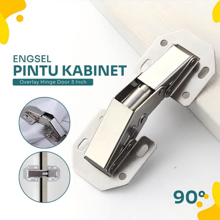 Engsel Pintu Kabinet 90 Baja Tahan Karat Engsel Kodok Sendok Lemari Engsel Pintu Laci Kitchen Set