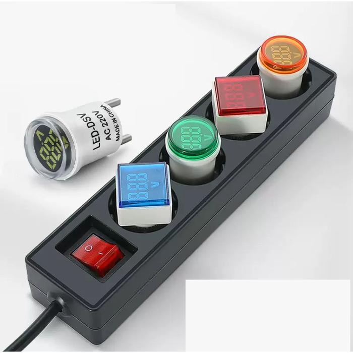 Voltmeter Colok Pengukur Tegangan Voltase Listrik Digital AC 110V - 300V