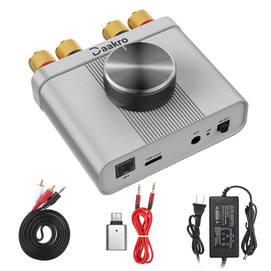 Best HIFI 3116 Chip Bluetooth 5.0 Amplifier Module AUX Input 50WX2 High Fidelity Stereo Sound Overhe