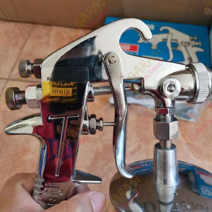 SPRAY GUN MEIJI F75 TABUNG BAWAH SPRAYGUN MEIJI F 75 S TABUNG BAWAH SPET ALAT CAT SEMPROT KOMPRESOR