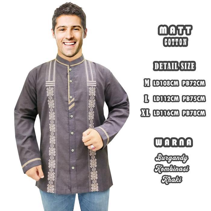 Baju koko dewasa premium bordir eternity muslim