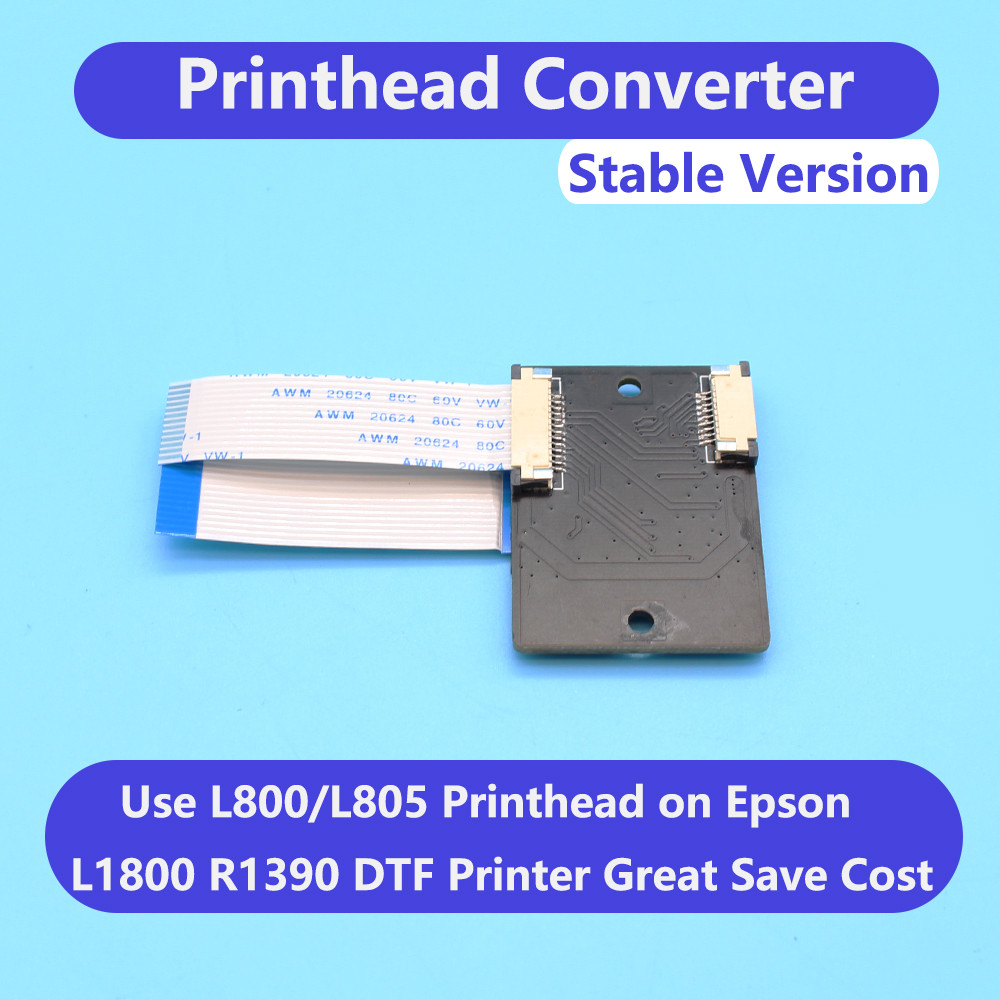 Print Head Converter For Epson L1800 1390 DTF DTG UV Printer Use L805 L800 Printhead Adaptor Board C