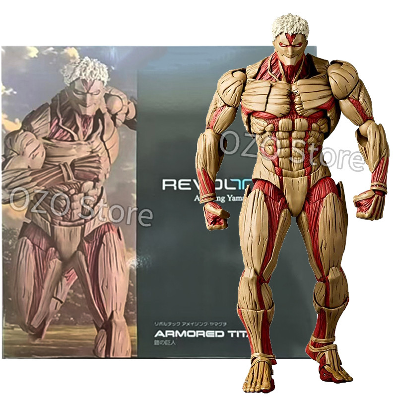 Kaiyodo Armored Titan Figures Revoltech AMAZING YAMAGUCHI Attack on Titan Eren Jaeger Anime Action