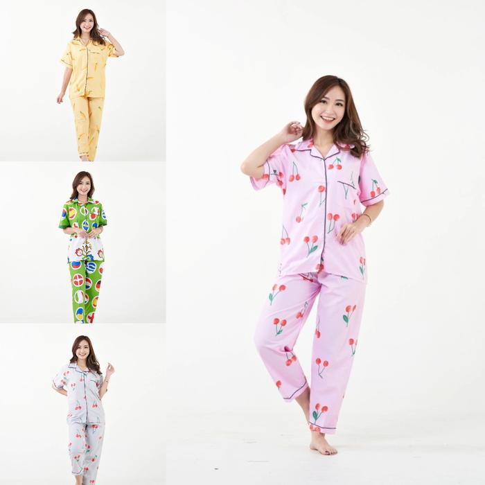 Piyama Cp Dewasa Katun Premium