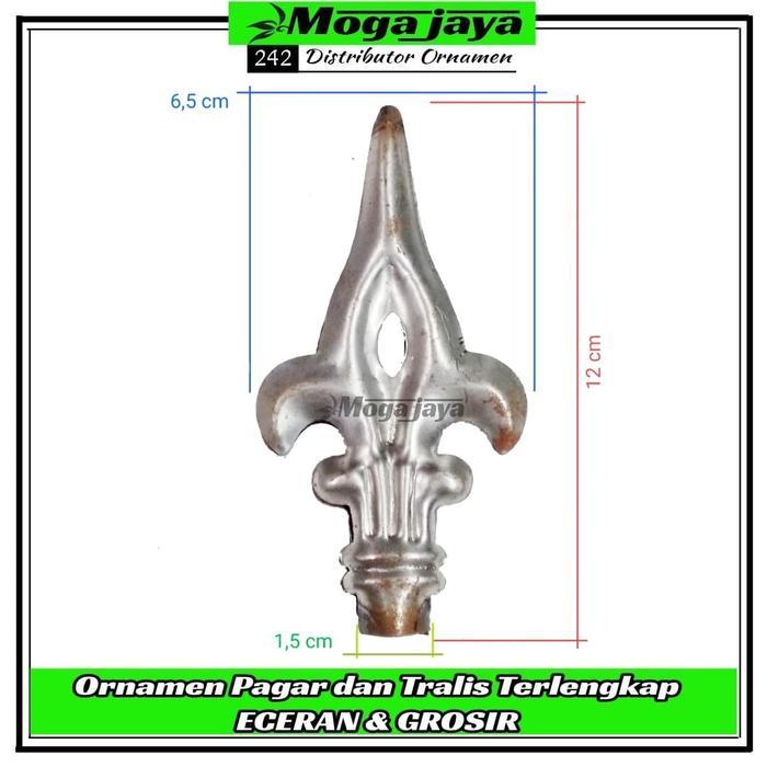 tombak pagar besi plat model keraton