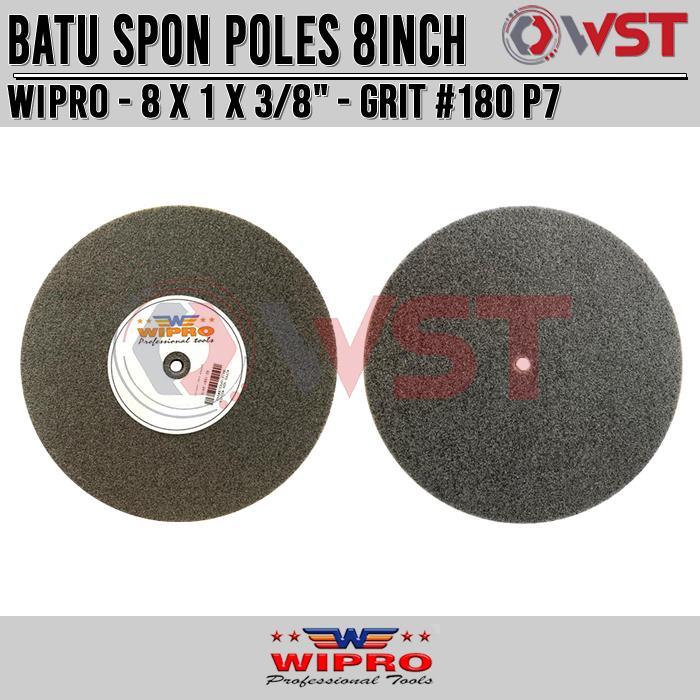 Wipro Batu Gerinda Poles Non Woven 8inch Grit 180 P7 / Poliac / Spon