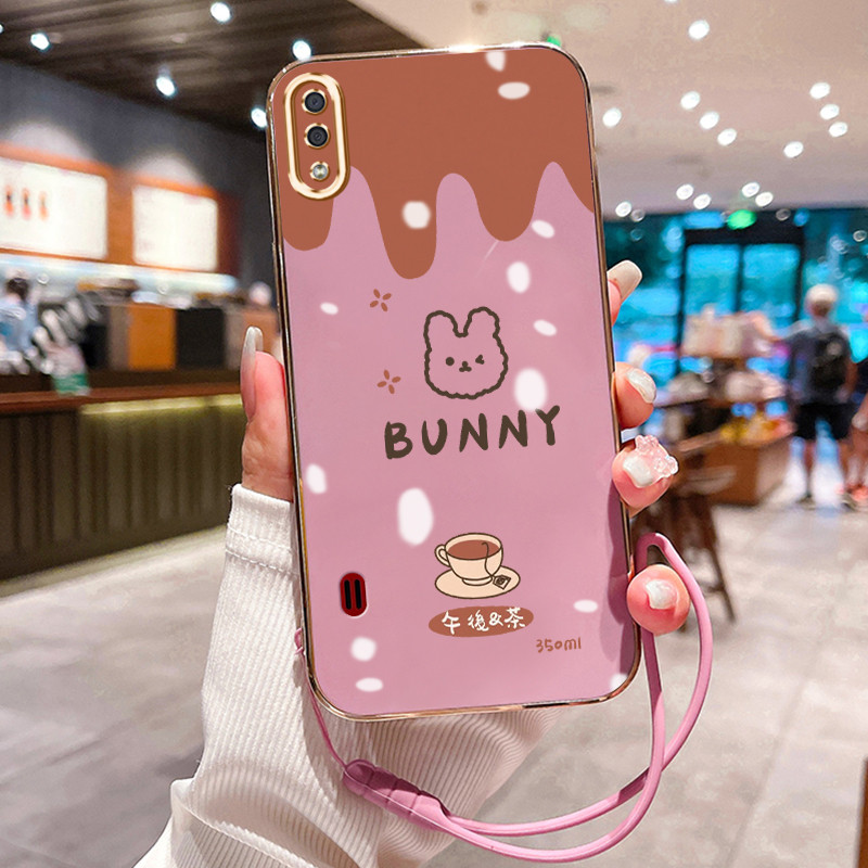 Casing Hp Untuk Samsung Galaxy A01 M01 Core A01 Core Case teh soreKelinci pink Kesing silikon berbah