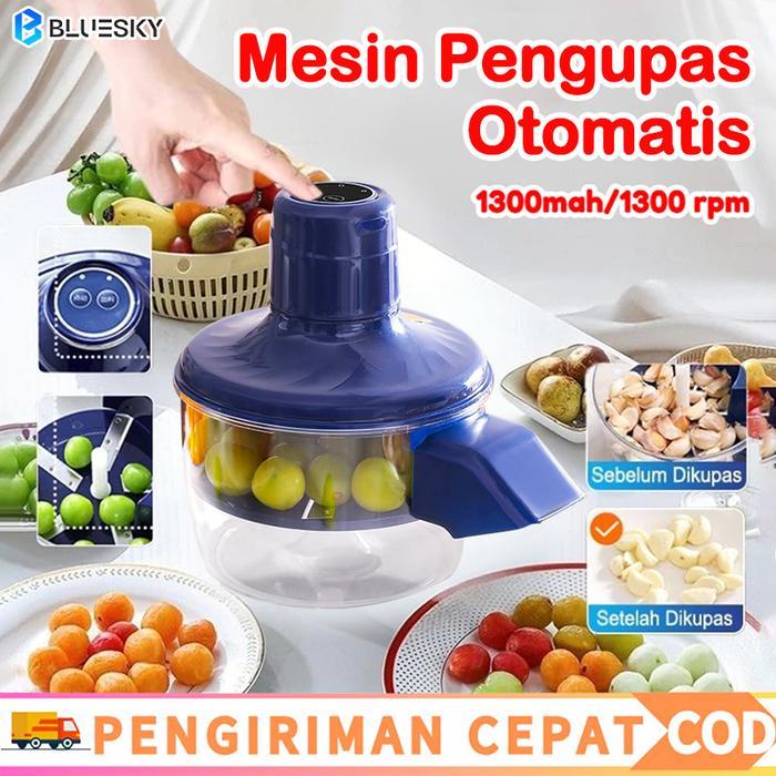ALAT KUPAS OTOMATIS 3 IN 1 Kupas Anggur, Berry, Kentang Tanpa Pegang (Hands-Free), Praktis &