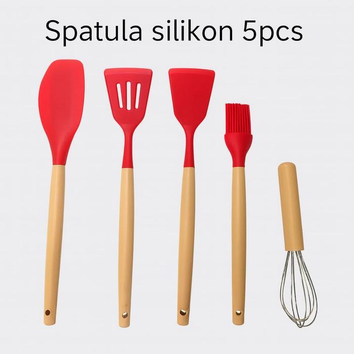 Spatula sutil set silikon 5 IN 1