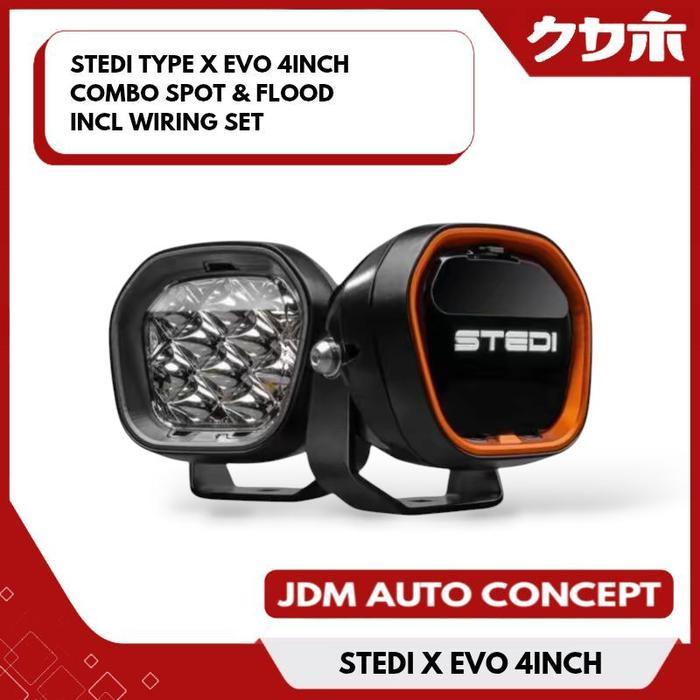 Lampu Stedi Type X Evo 4Inch Stedi X Evo 4Inch Combo Spot & Flood Incl Wiring Set Lampu Sorot Spot