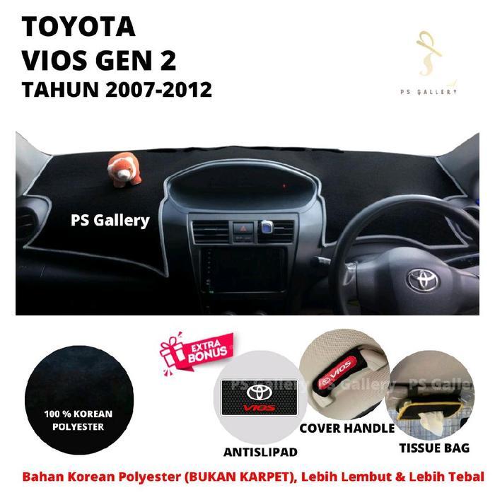 Alas Dasbor Mobil Vios Gen 2 Tahun 2007-2012 Aksesoris Cover Dashboard Premium