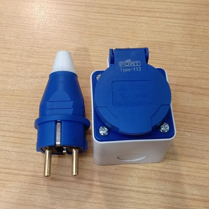 INDUSTRIAL PLUG & PANEL SOCKET 16A-2P 16A/250V