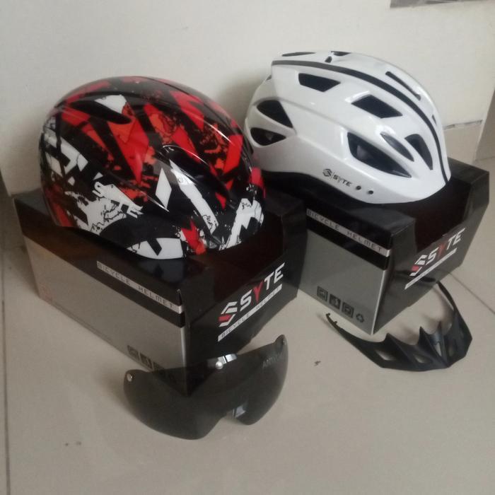 HELM SEPEDA PACIFIC SP SPORTLINE W/ SAFETY LIGHT ORIGINAL QUALITY