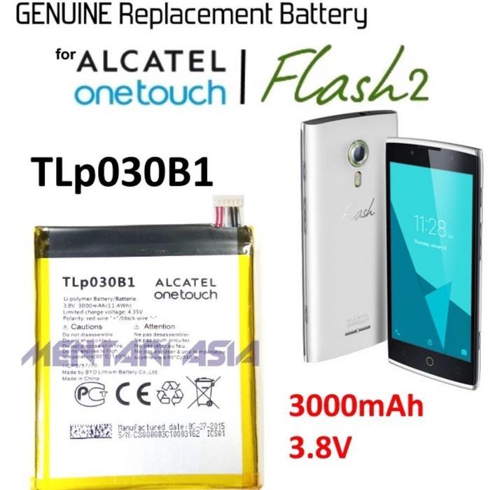 BATERAI ALCATEL FLASH 2 ALCATEL_7049D 7049D-3AALID1 TLP030B1 ORIGINAL 100%