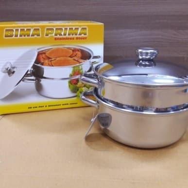 BIMA PANCI STAINLESS STEEL PRIMA POT STEAMER 20CM + COVER