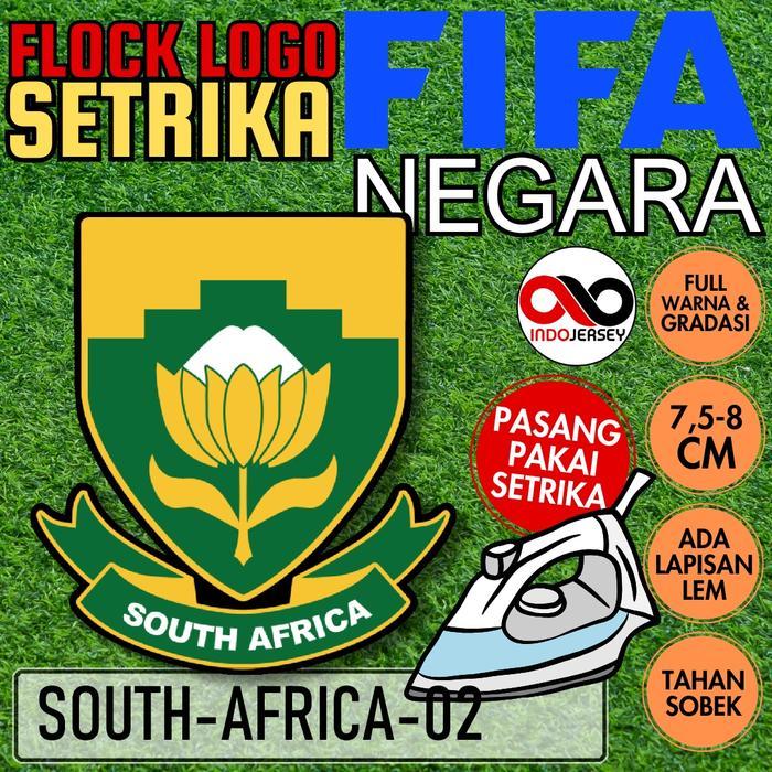 Patch Badge Emblem Flock Setrika iron-on Baju Jersey Logo FIFA NEGARA SOUTH AFRICA AFRIKA SELATAN