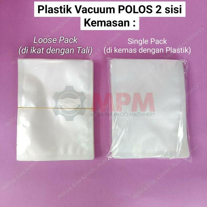Plastik Vacuum Polos 13X21 / Vakum Makanan 13 X 21 Cm Krt