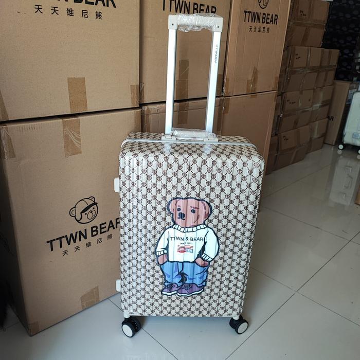 TTWN BEAR - KOPER TTWN BEAR - suitcase ttwnbear - luggage ttwnbear - 20 inci