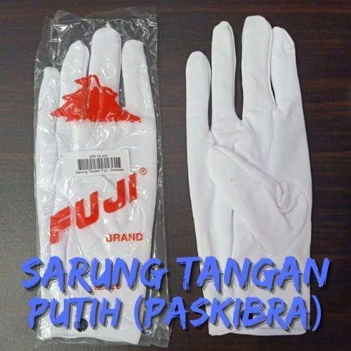 Sarung Tangan Pengantin Pria - Pramugasi Paskibra - Sarung Tangan Putih Black