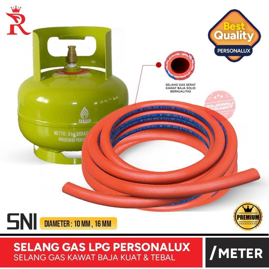 ( Per Meter ) Selang Gas LPG Personalux 5 Lapis SNI Kawat Baja