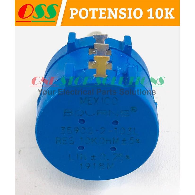 "New" POTENSIO 10K OHM BOURN MEXICO MULTITURN