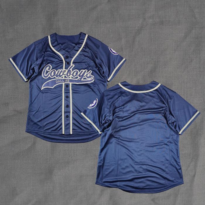Promo Bordir Baju Jersey Baseball Dallas Cowboys Baseball Shirt