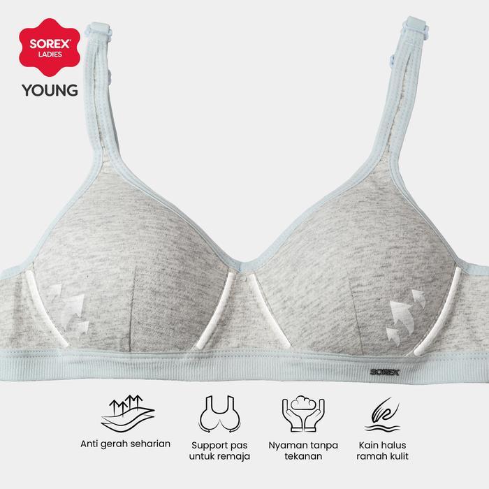 Sorella - Bh Remaja Busa Tanpa Kawat Kait 3 Setara Cup A-B Cup Harian Bh Yc 104