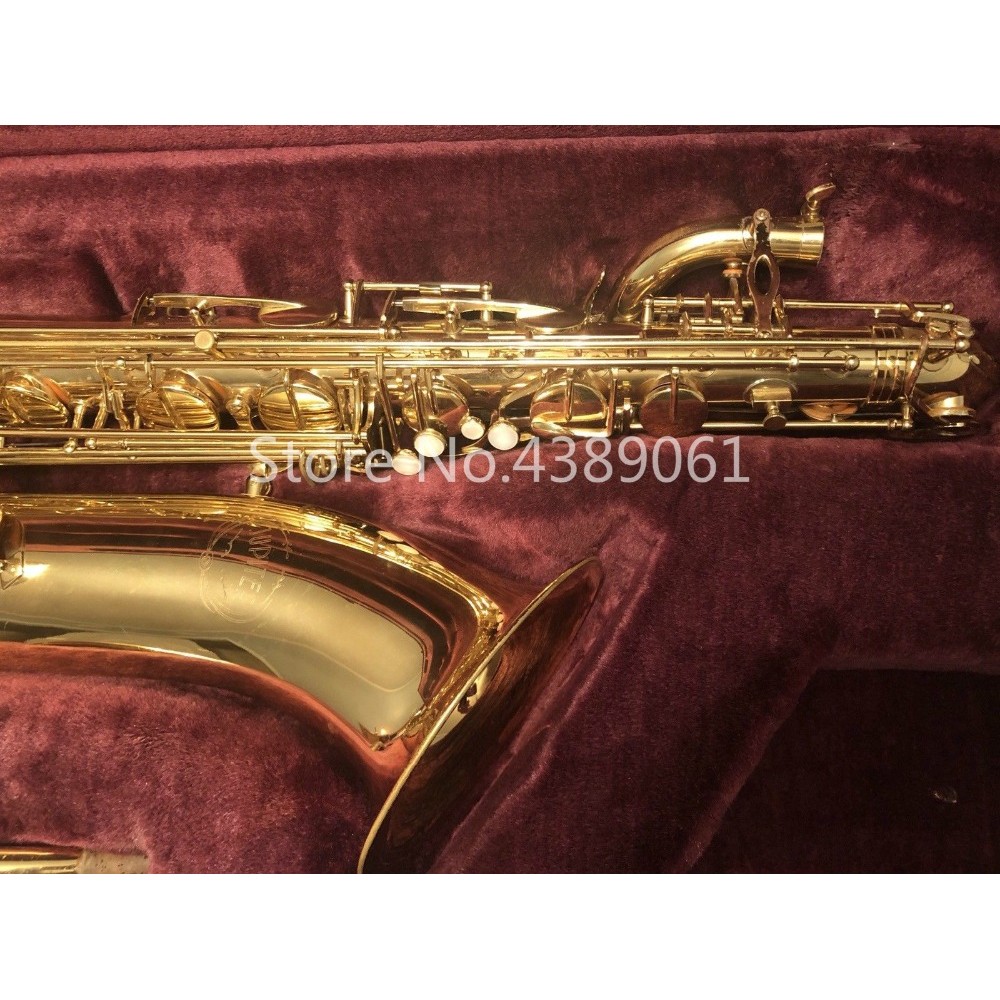 Musical Instrument Jupiter JBS-593 GL E Flat Baritone Saxophone Brass Gold Lacquer Pearl Button