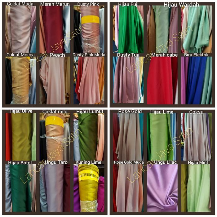 "New" bahan - kain satin Velvet / Kain Satin Velvet/1 meter