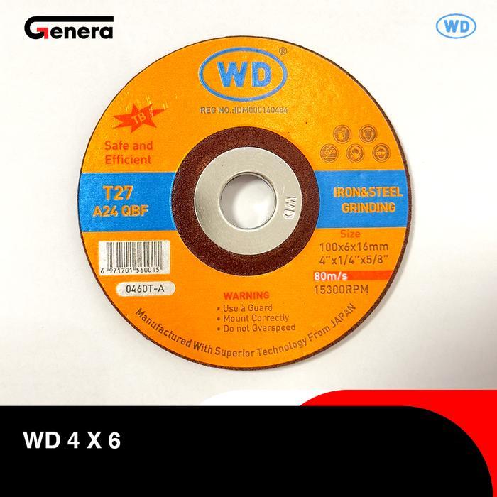 Batu Potong Gerinda WD 4x6 Grinding Wheel 4 Inch
