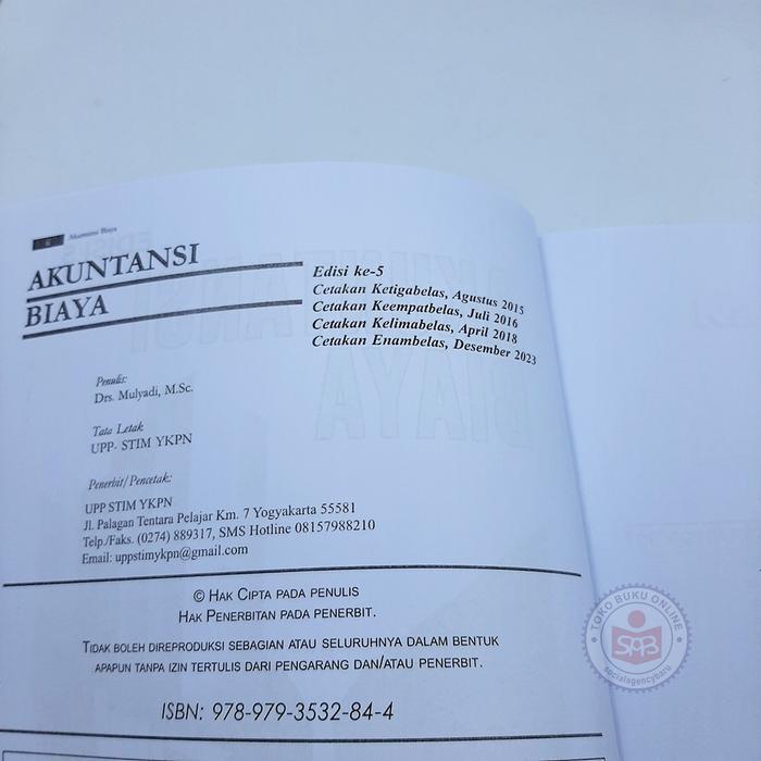 Akuntansi Biaya Edisi 5 - Mulyadi